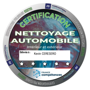 Certificat nettoyage auto KC Certificat nettoyage auto KC